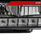 2007-2014 GMC Sierra SMD Dual Halo Projector Headlights (Matte Black Housing/Clear Lens)