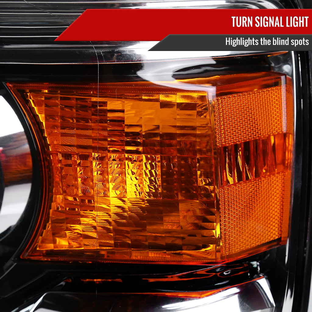 2014-2019 GMC Sierra 1500/2500 HD/3500 HD Projector Headlights (Chrome Housing/Clear Lens)