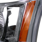 2002-2006 Chevrolet Avalanche/ 2003-2007 Silverado 1PC Style Projector Headlights w/ SMD LED Light Strip & Bumper Lights (Chrome Housing/Clear Lens)