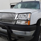 2002-2006 Chevrolet Avalanche/ 2003-2007 Silverado Dual Halo Projector Headlights (Chrome Housing/Clear Lens)