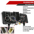 2002-2006 Chevrolet Avalanche/ 2003-2007 Silverado Dual Halo Projector Headlights (Glossy Black Housing/Smoked Lens)