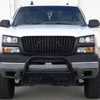 2002-2006 Chevrolet Avalanche/ 2003-2007 Silverado Dual Halo Projector Headlights (Matte Black Housing/Clear Lens)
