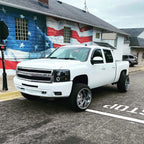 2007-2013 Chevrolet Silverado 1500/ 2007-2014 Silverado 2500HD 3500HD Dual Halo Projector Headlights (Matte Black Housing/Clear Lens)