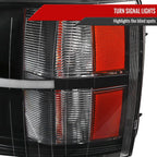 2007-2013 Chevrolet Silverado 1500/ 2007-2014 Silverado 2500HD 3500HD Dual Halo Projector w/ LED Light Bar Headlights (Matte Black Housing/Clear Lens)