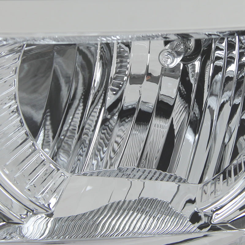 2014-2015 Chevrolet Silverado 1500 Projector Headlights w/ LED Light Strip (Chrome Housing/Clear Lens)