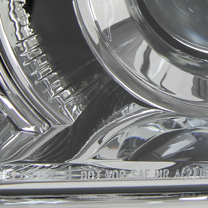 2014-2015 Chevrolet Silverado 1500 Projector Headlights w/ LED Light Strip (Chrome Housing/Clear Lens)
