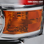 2014-2015 Chevrolet Silverado 1500 Projector Headlights (Chrome Housing/Clear Lens)