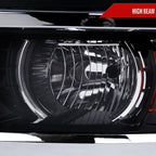 2014-2015 Chevrolet Silverado 1500 Projector Headlights (Glossy Black Housing/Clear Lens)