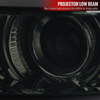 2014-2015 Chevrolet Silverado 1500 Projector Headlights (Chrome Housing/Smoked Lens/Black Trim)