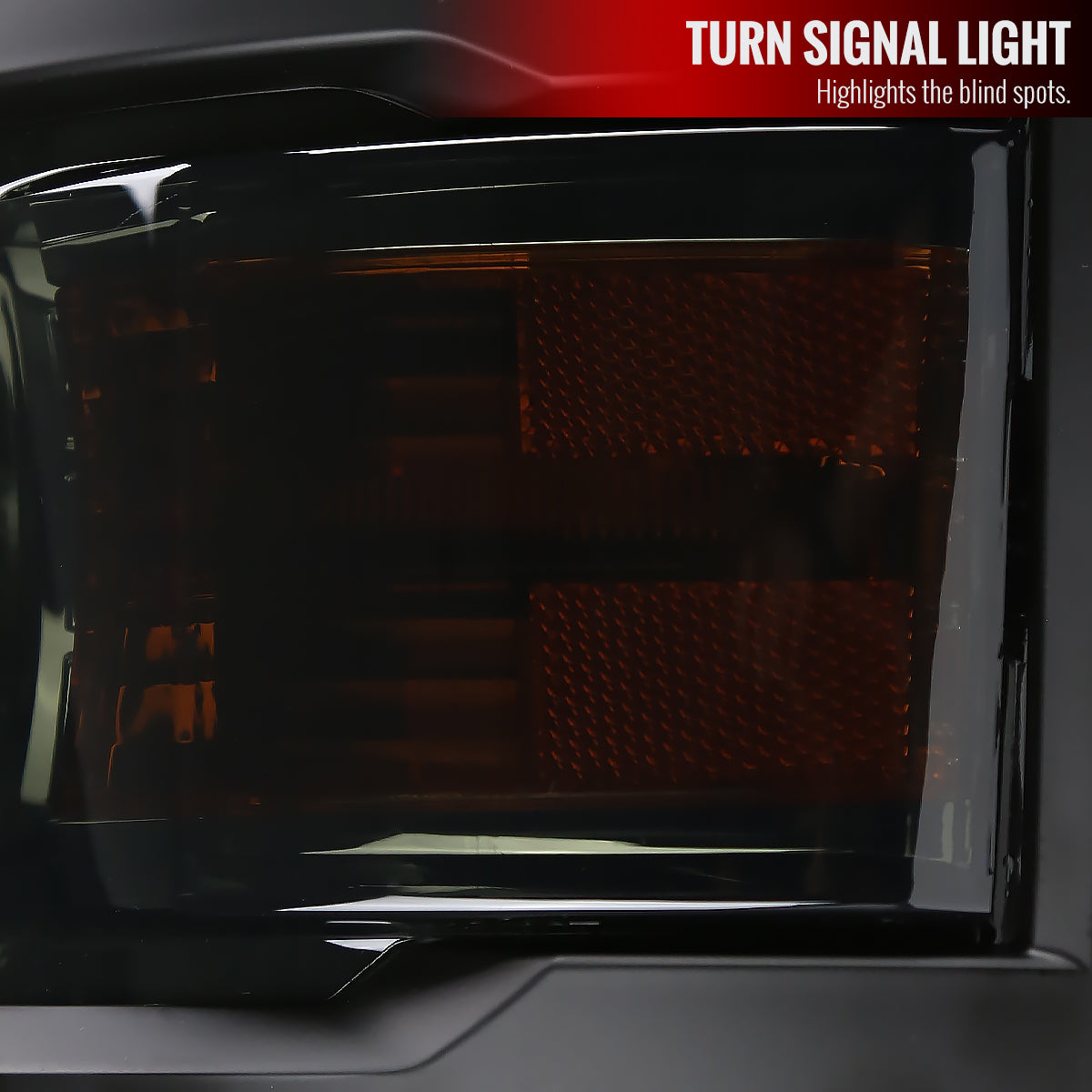 2014-2015 Chevrolet Silverado 1500 Projector Headlights (Chrome Housing/Smoked Lens/Black Trim)