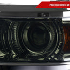 2014-2015 Chevrolet Silverado 1500 Projector Headlights (Glossy Black Housing/Smoked Lens/Chrome Trim)
