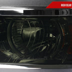 2014-2015 Chevrolet Silverado 1500 Projector Headlights (Glossy Black Housing/Smoked Lens/Chrome Trim)