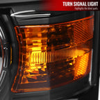 2014-2015 Chevrolet Silverado 1500 Projector Headlights (Matte Black Housing/Clear Lens)