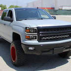 2014-2015 Chevrolet Silverado 1500 Projector Headlights (Matte Black Housing/Chrome Trim/Clear Lens)