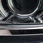 2014-2015 Chevrolet Silverado 1500 Projector Headlights w/ Chrome Trim (Chrome Housing/Light Smoked Lens)