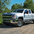 2015-2019 Chevrolet Silverado 2500HD/3500HD Switchback Sequential LED Turn Signal Projector Headlights (Chrome Housing/Clear Lens)