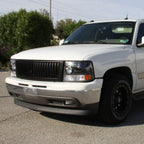 1999-2002 Chevrolet Silverado 1500 2500/ 2000-2006 Tahoe Suburban 1PC Projector Headlights w/ LED Light Strip & Bumper Lights (Matte Black Housing/Clear Lens)