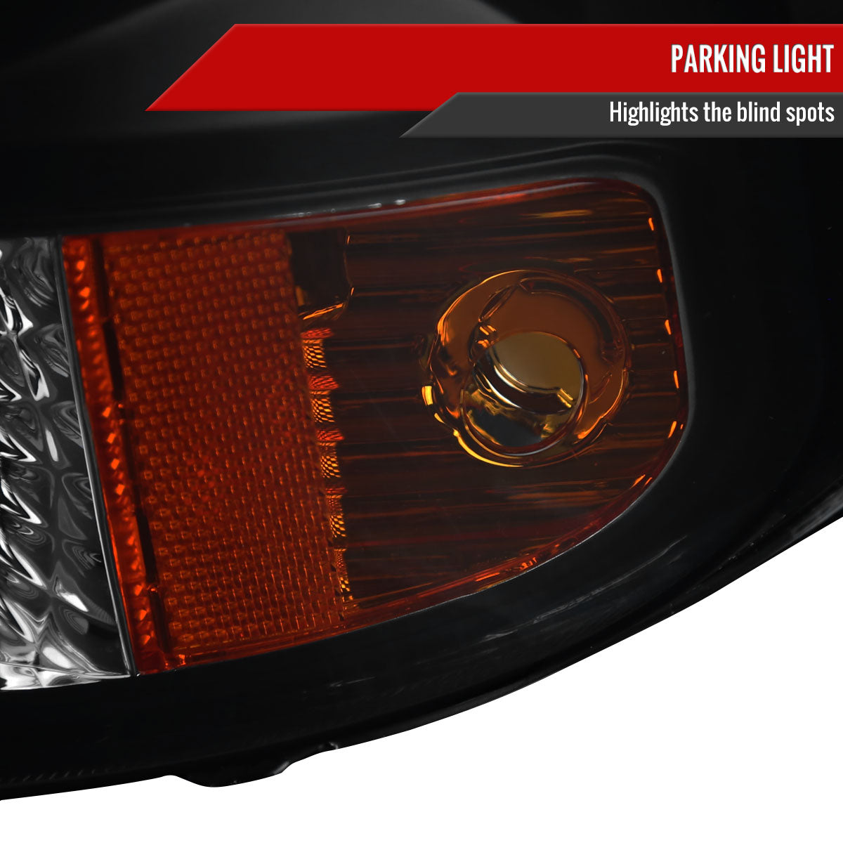 1999-2002 Chevrolet Silverado 1500 2500/ 2000-2006 Tahoe Suburban 1PC Projector Headlights w/ Bumper Lights (Black Housing/Smoked Lens)