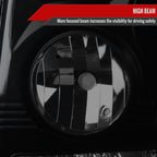 1999-2002 Chevrolet Silverado 1PC Projector Headlights w/ LED Light Strip & Bumper Lights (Black Housing/Smoked Lens)