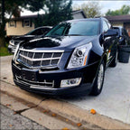 2010-2016 Cadillac SRX Projector Headlights w/ Switchback Sequential Turn Signal LED Bar (Chrome Housing/Clear Lens)
