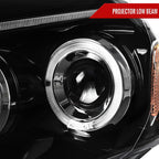 2005-2011 Toyota Tacoma Dual Halo Projector Headlights (Jet Black Housing/Clear Lens)