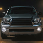 2005-2011 Toyota Tacoma Dual Halo Projector Headlights (Jet Black Housing/Clear Lens)