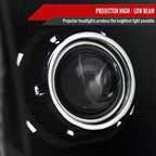 2005-2011 Toyota Tacoma Retro Style Projector Headlights (Matte Black Housing/Clear Lens)