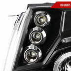 2005-2011 Toyota Tacoma Dual Halo Projector Headlights (Matte Black Housing/Clear Lens)