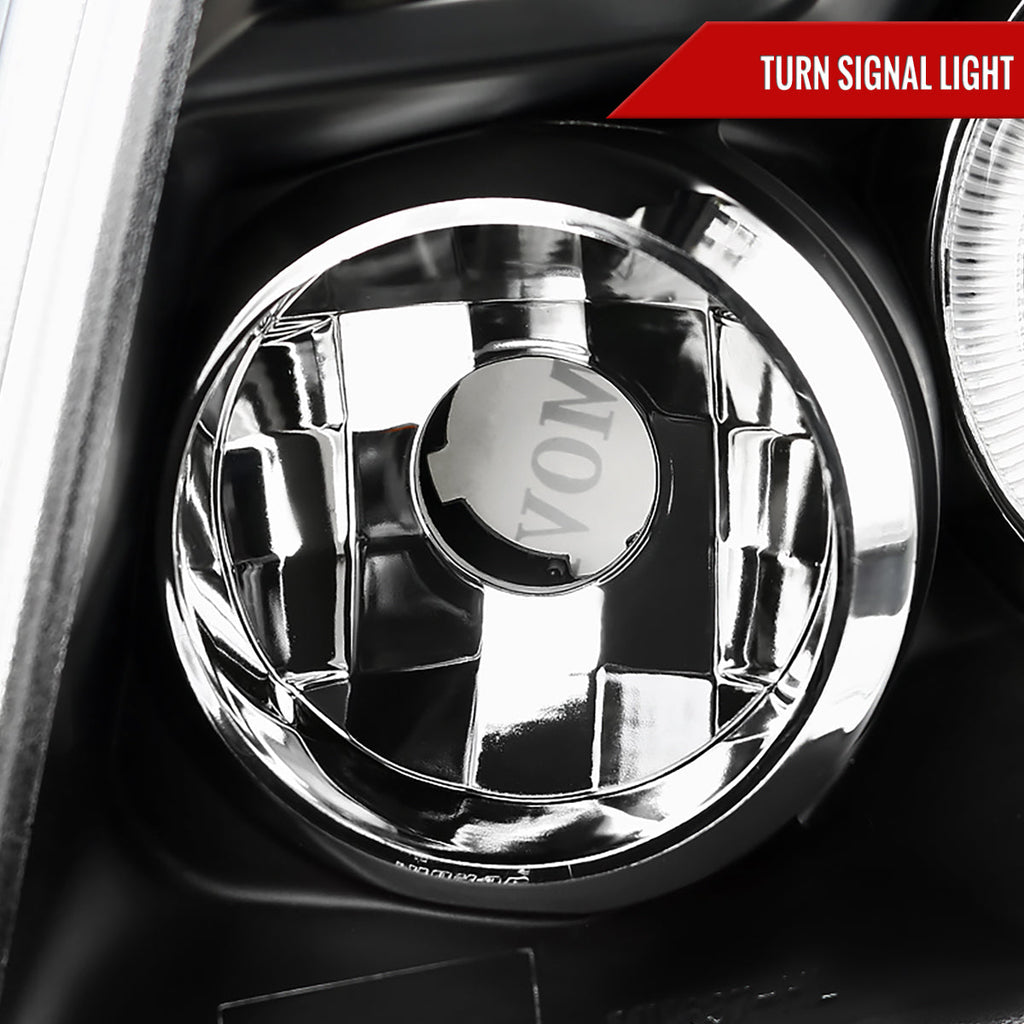 2005-2011 Toyota Tacoma Dual Halo Projector Headlights (Matte Black Housing/Clear Lens)