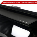 2005-2011 Toyota Tacoma LED Bar Projector Headlights w/ Sequential Turn Signal Lights (Matte Black Housing/Smoked Lens)