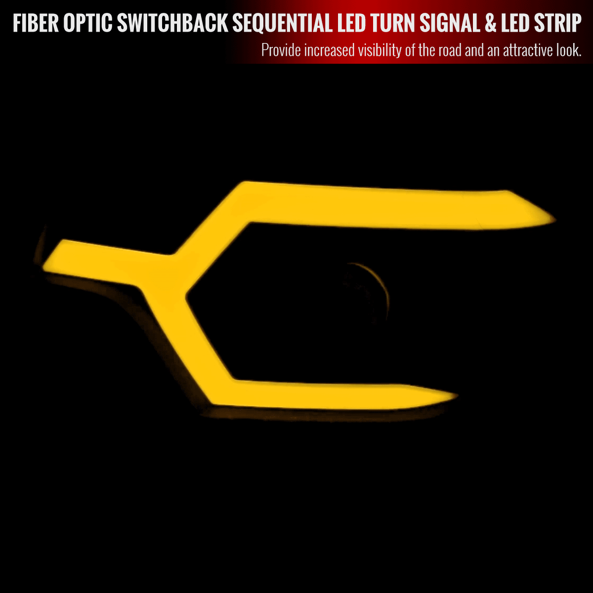 2012-2015 Toyota Tacoma Switchback Sequential LED Bar Projector Headlights (Chrome Housing/Clear Lens)