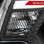 2012-2015 Toyota Tacoma LED C-Bar Projector Headlights w/ LED Parking Light (Matte Black Housing/Clear Lens)