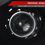 2012-2015 Toyota Tacoma Retro Style Projector Headlights (Matte Black Housing/Clear Lens)