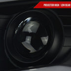 2012-2015 Toyota Tacoma Switchback Sequential LED Bar Projector Headlights (Matte Black Housing/Smoked Lens)