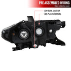 2016-2023 Toyota Tacoma Chrome Housing Clear Lens Projector Headlight - Driver Side Only