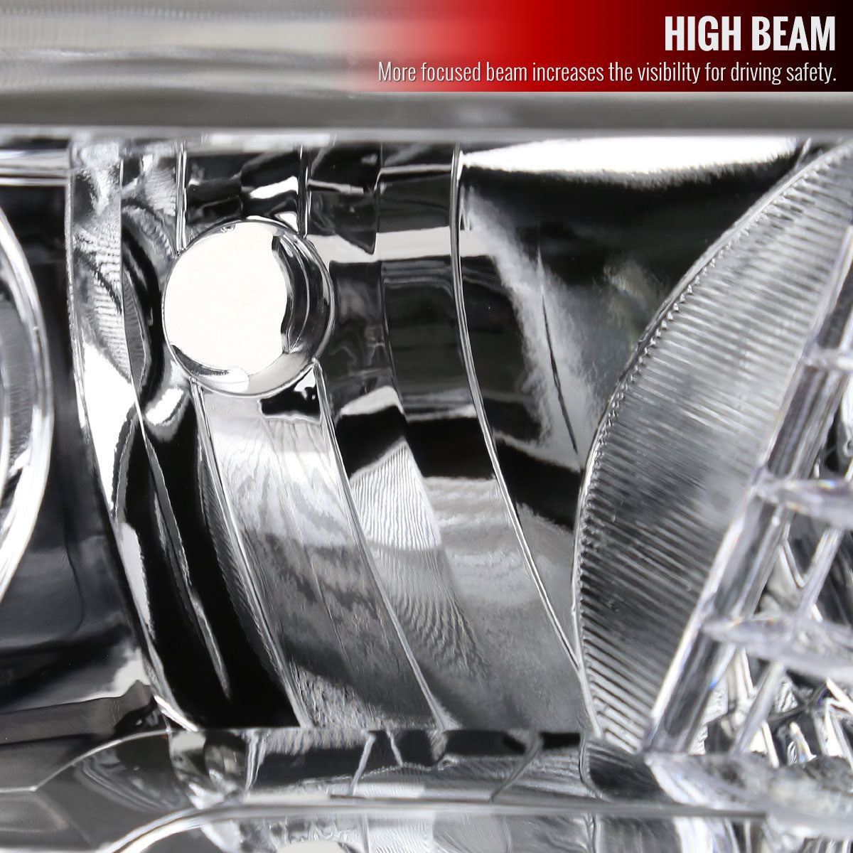 2016-2023 Toyota Tacoma Chrome Housing Clear Lens Projector Headlight - Passenger Side Only