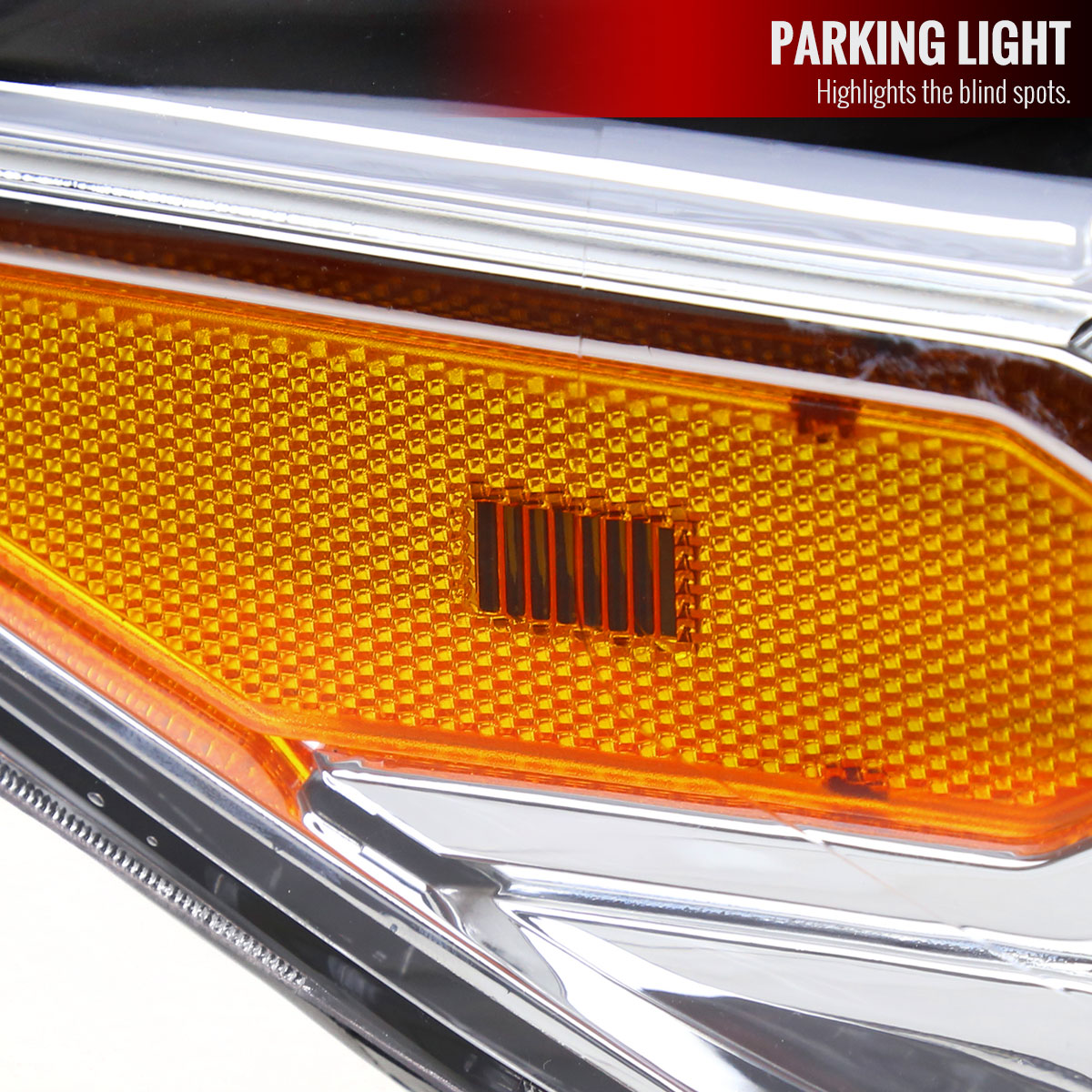 2016-2023 Toyota Tacoma Chrome Housing Clear Lens Projector Headlight - Passenger Side Only