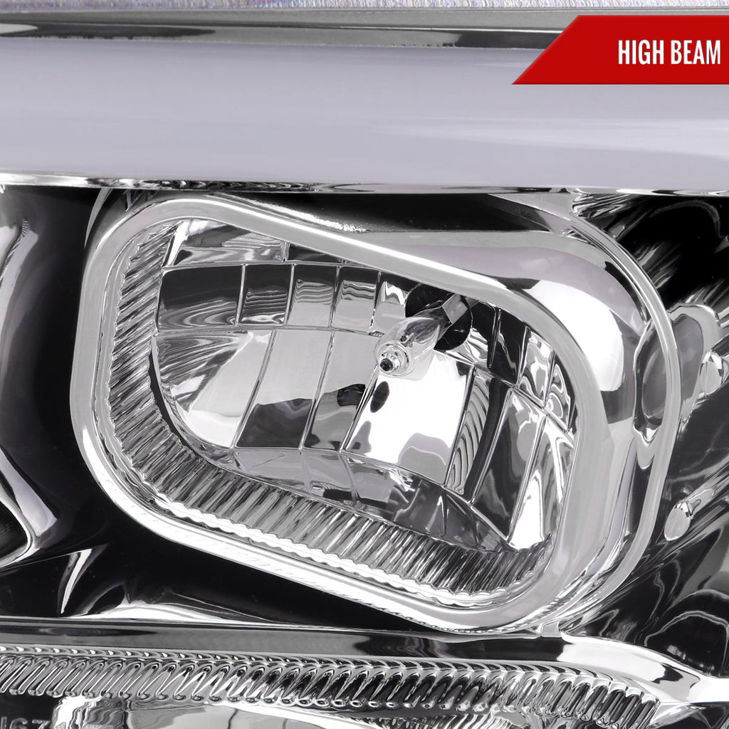 2016-2023 Toyota Tacoma Switchback LED C-Bar Projector Headlights (Chrome Housing/Clear Lens)