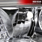 2016-2023 Toyota Tacoma LED Bar Projector Headlight (Chrome Housing/Clear Lens)