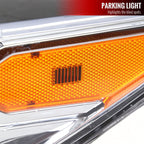 2016-2023 Toyota Tacoma LED Bar Projector Headlight (Chrome Housing/Clear Lens)