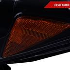 2016-2023 Toyota Tacoma Switchback LED C-Bar Projector Headlights (Glossy Black Housing/Smoked Lens)