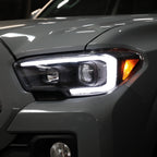 2016-2023 Toyota Tacoma Switchback LED C-Bar Projector Headlights (Matte Black Housing/Clear Lens)