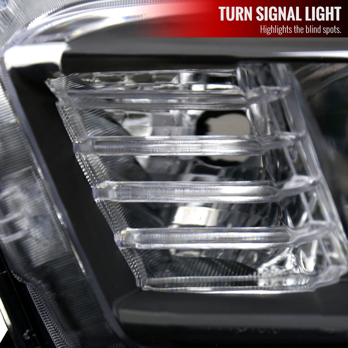 2016-2023 Toyota Tacoma LED Bar Projector Headlight (Matte Black Housing/Clear Lens)