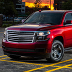 2015-2020 Chevrolet Tahoe/Suburban LED Strip Projector Headlights (Black Housing/Clear Lens)