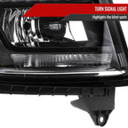 2015-2020 Chevrolet Tahoe Suburban/ 2016-2019 Suburban 3500HD LED Light Strip Projector Headlight - Passenger Side Only (Matte Black Housing Clear Lens)