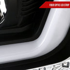 2015-2020 Chevrolet Tahoe Suburban/ 2016-2019 Suburban 3500HD LED C-Bar Projector Headlights w/ LED Turn Signal Lights (Matte Black Housing/Clear Lens)