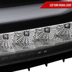 2015-2020 Chevrolet Tahoe Suburban/ 2016-2019 Suburban 3500HD LED C-Bar Projector Headlights w/ LED Turn Signal Lights (Matte Black Housing/Clear Lens)