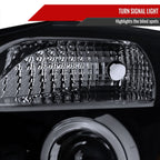 2004-2015 Nissan Titan/ 2004-2007 Armada Dual Halo Projector Headlights (Glossy Black Housing/Smoked Lens)