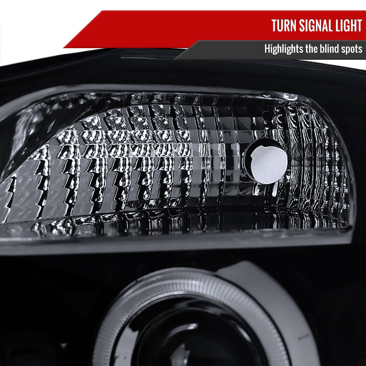 2004-2015 Nissan Titan/ 2004-2007 Armada Dual Halo Projector Headlights (Glossy Black Housing/Smoked Lens)