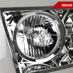 2007-2013 Toyota Tundra/ 2008-2017 Sequoia Switchback Sequential LED C-Bar Projector Headlights (Chrome Housing/Clear Lens)